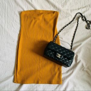 Mustard Ribbed Dress
